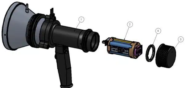 FS 1100  Infrarotlicht-Testlampe für Flammenmelder 40/40-I