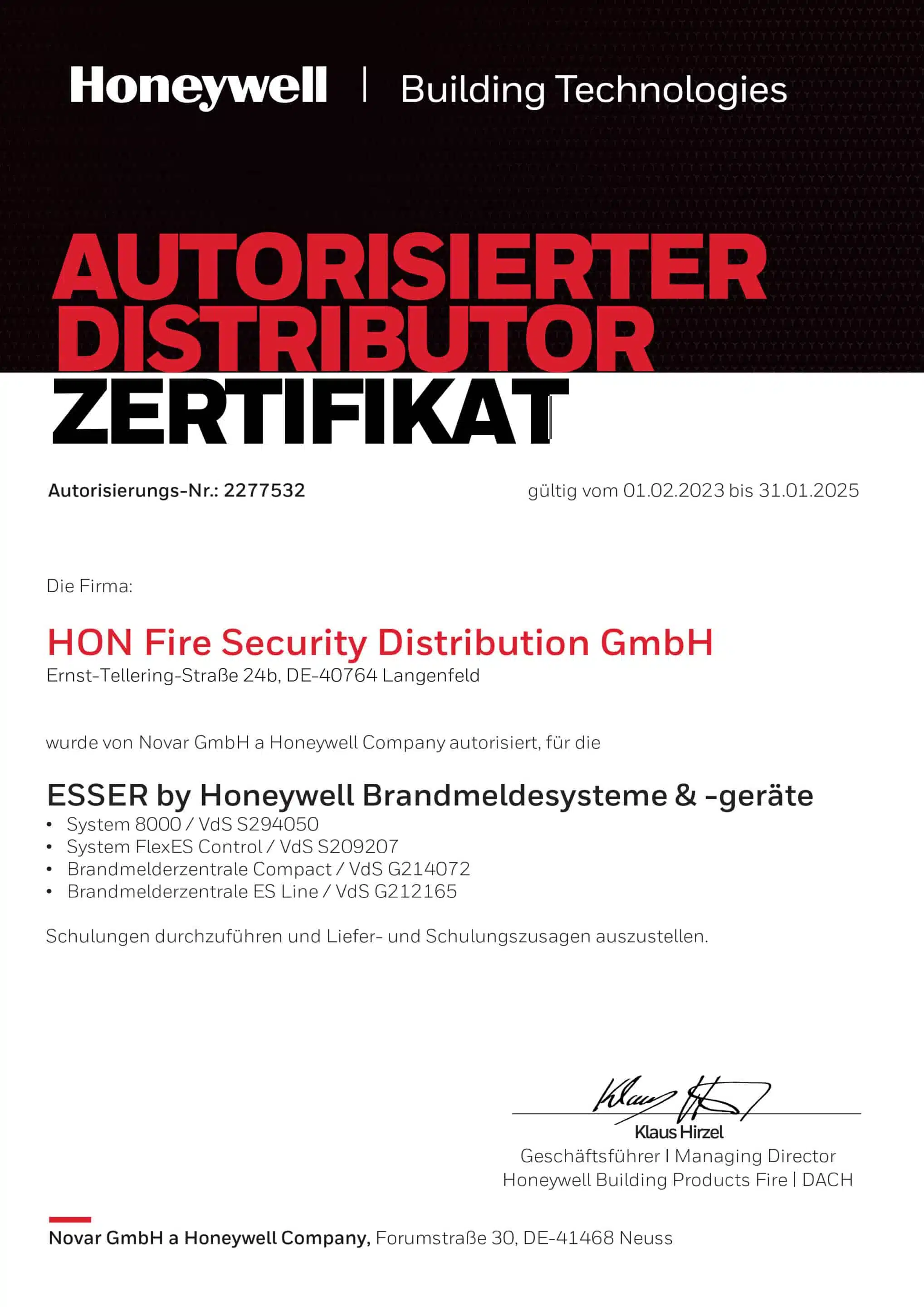 Autorisierter Distributor