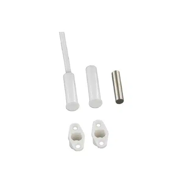 Rundreedkontakt mit Flansch, 6m, weiß, EMK46 S G3, VdS G109046, Klasse C, mit Magnet