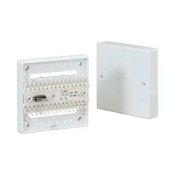 Verteiler VVD 215, aP, weiss 30pol./15paarig (Typ 736229)