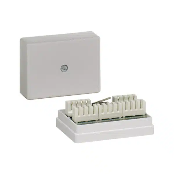 Verteiler LSA, 2x8 Klemmen, weiß, Klasse C,  VdS: G193075