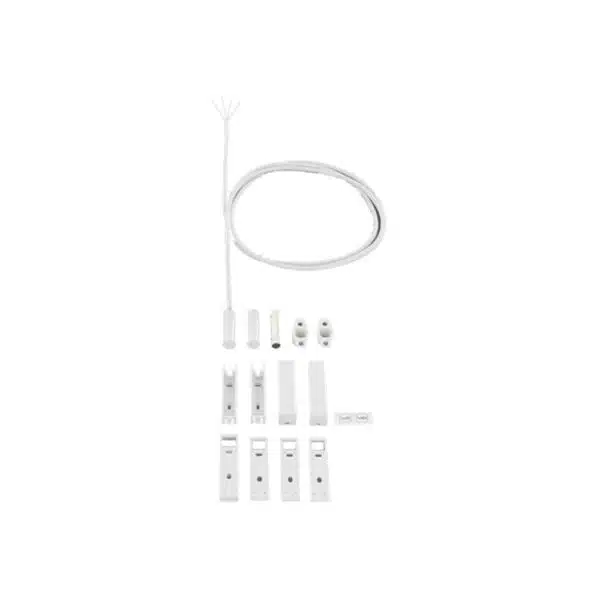 Einbau- / Aufbaumagnetkontakt, 2m, weiß, VDS G 191563, Klasse B, EN 50131-2-6 Grad 2