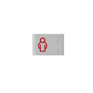 Ruftaste grau/rotes Symbol 25 Stk. | Artikel: 88885AC | Systevo Call Ackermann | HON Security